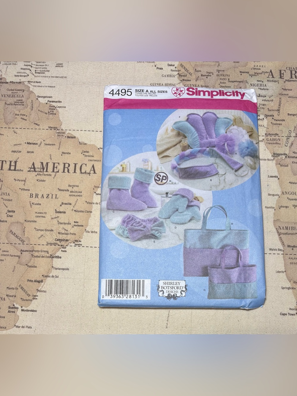 Simplicity•4495•Shirley Botsford Fleece Spa & Cozy Design Pattern•Art Of Making
